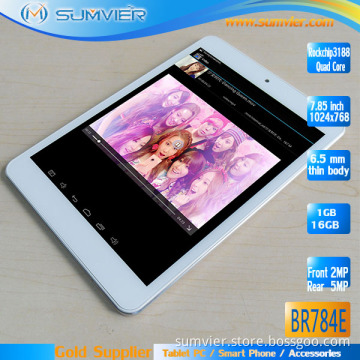 7.85 Inch Quad Core 16g Android Tablet with Dual Camera